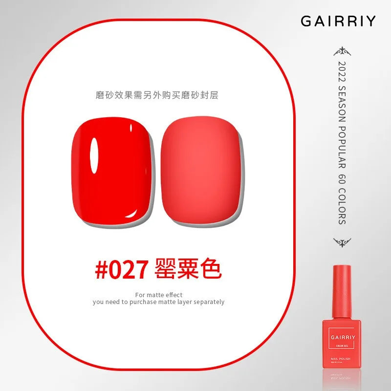 Vernis Semi-Permanent Gel UV/LED – 15 ml, Plus de 60 Couleurs