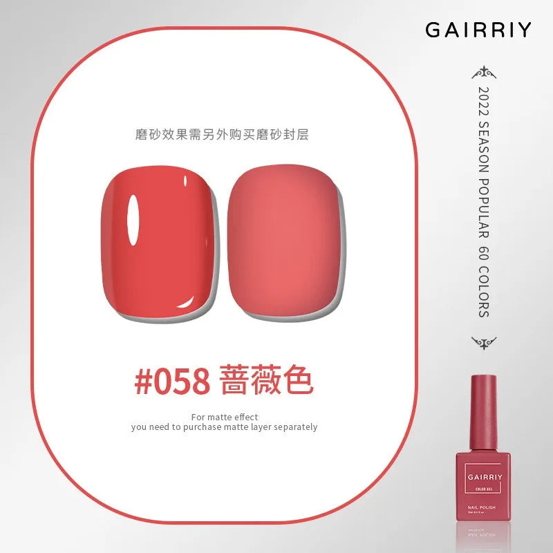 Vernis Semi-Permanent Gel UV/LED – 15 ml, Plus de 60 Couleurs