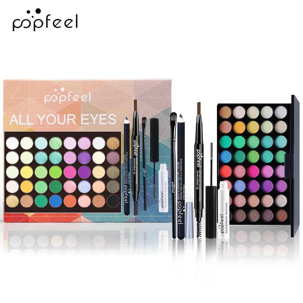 POPFEEL Ensemble Maquillage Yeux – 2 Variantes (Clair & Sombre)