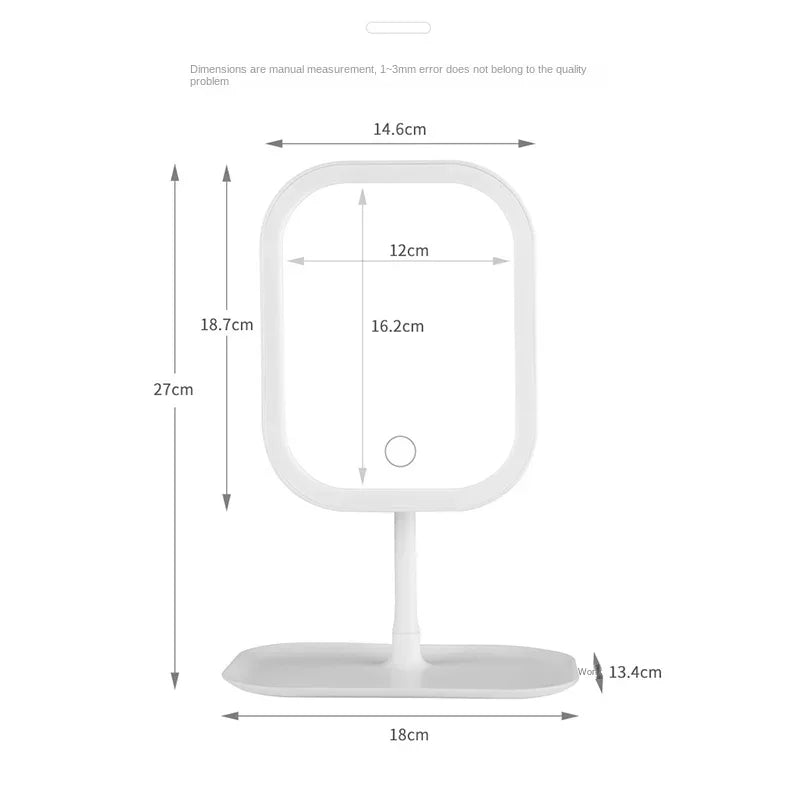 Miroir LED 3 couleurs – Pivotable 270°
