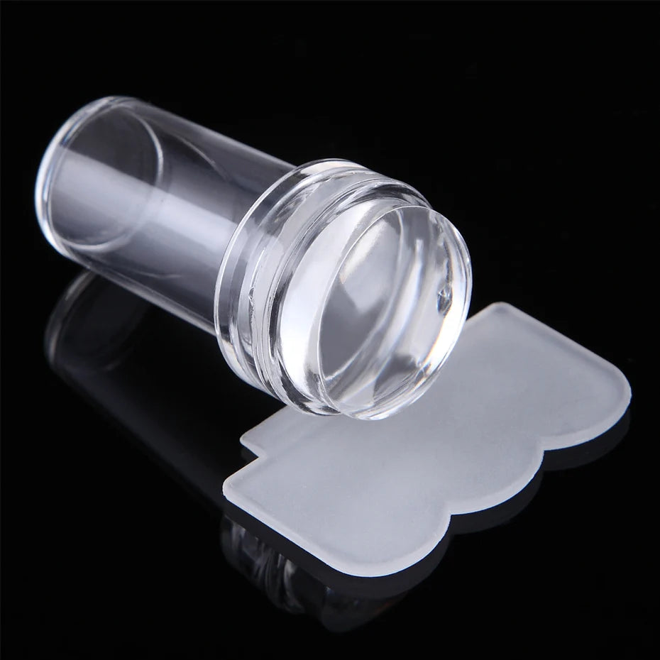 Kit d’Estampage pour Ongles – Silicone Transparent (2 Variantes)