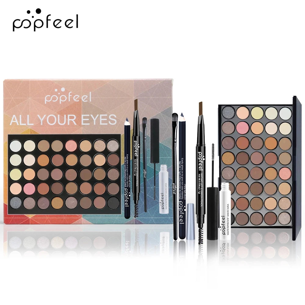 POPFEEL Ensemble Maquillage Yeux – 2 Variantes (Clair & Sombre)