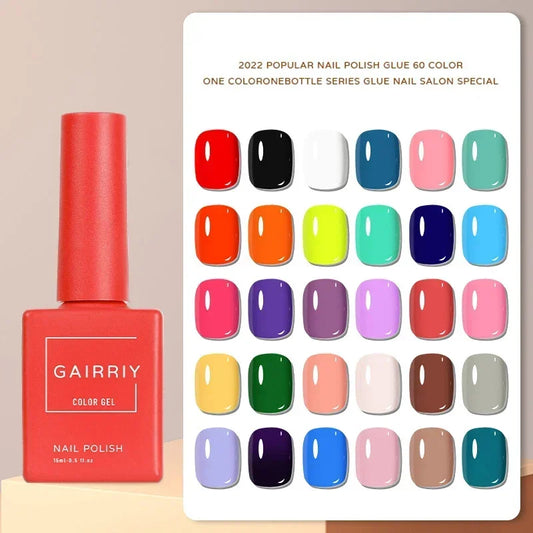 Vernis Semi-Permanent Gel UV/LED – 15 ml, Plus de 60 Couleurs