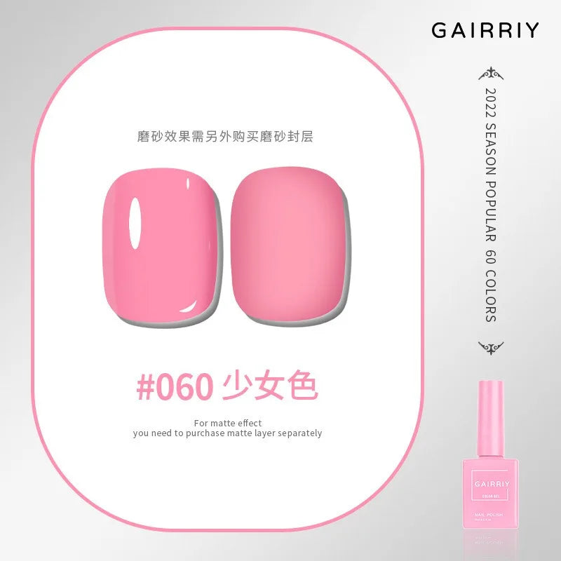 Vernis Semi-Permanent Gel UV/LED – 15 ml, Plus de 60 Couleurs
