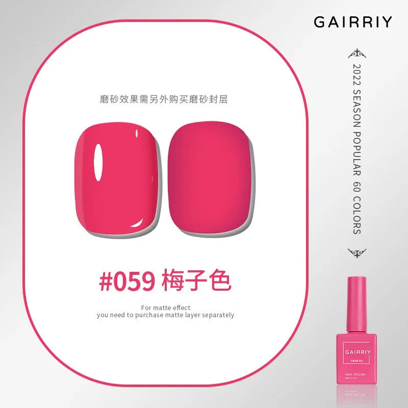 Vernis Semi-Permanent Gel UV/LED – 15 ml, Plus de 60 Couleurs