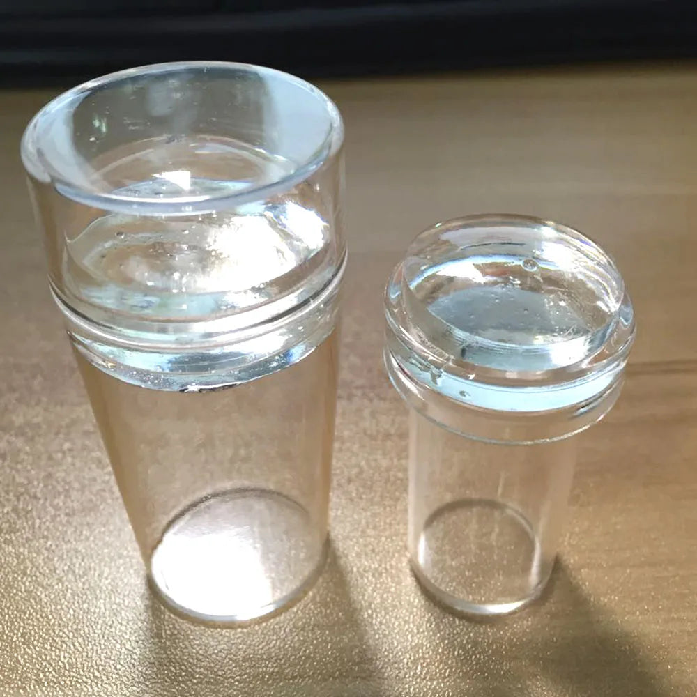 Kit d’Estampage pour Ongles – Silicone Transparent (2 Variantes)