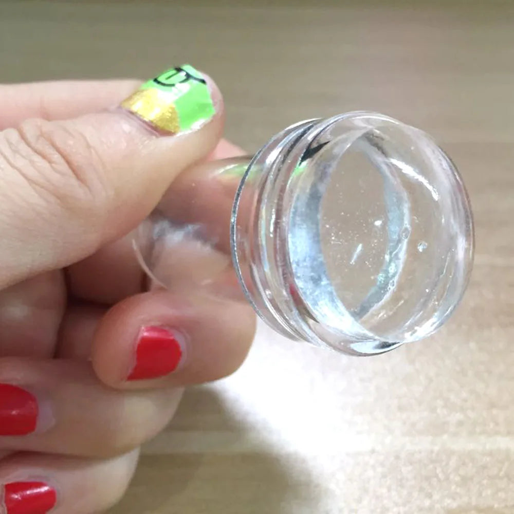 Kit d’Estampage pour Ongles – Silicone Transparent (2 Variantes)
